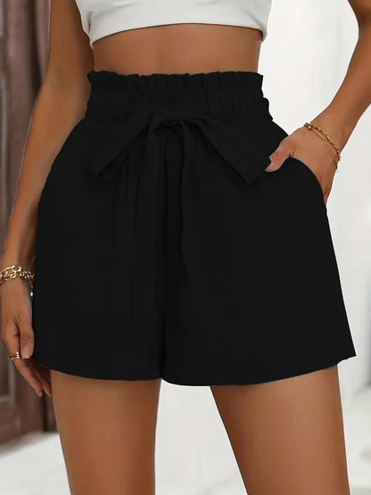 Levoire | Short Femme Courte Ample À Taille Haute Noir