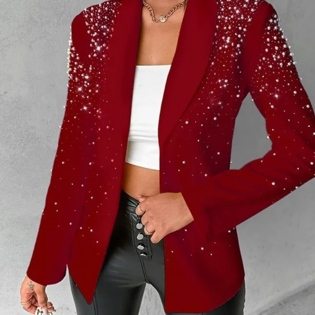 Levoire | Blazer Avec Décoration En Perles Pour Femmes Rot