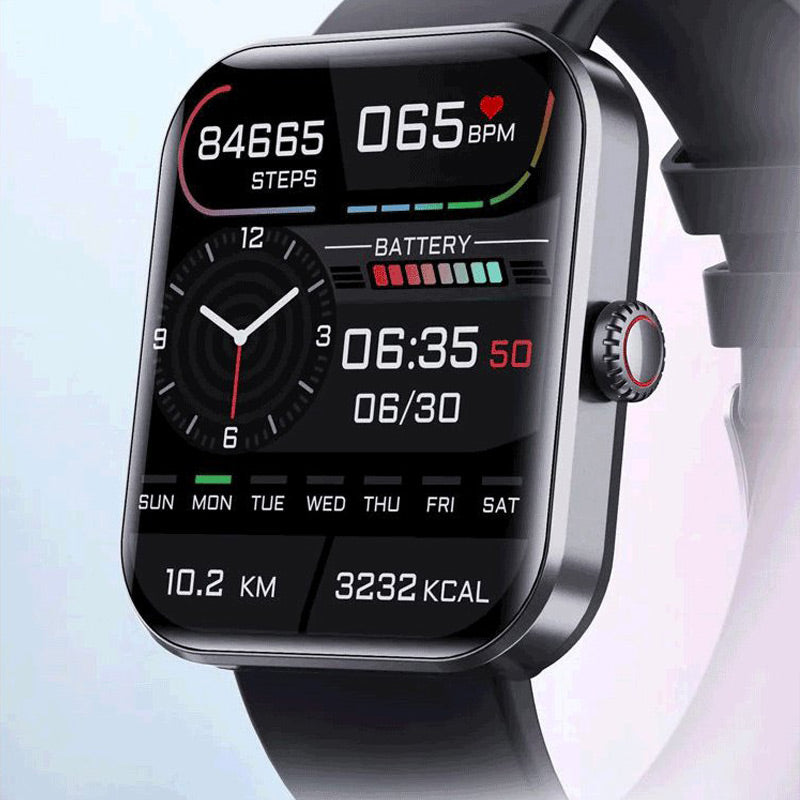 Levoire | Montre Intelligente Avec Capteur De Fréquence Cardiaque Étanche Noir