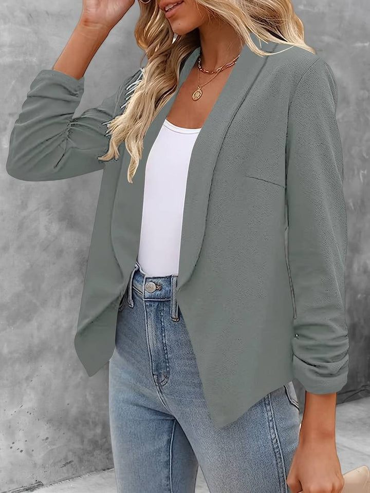 Levoire | Manteau Slim Fit Col Avec Manches Longues Gris foncé