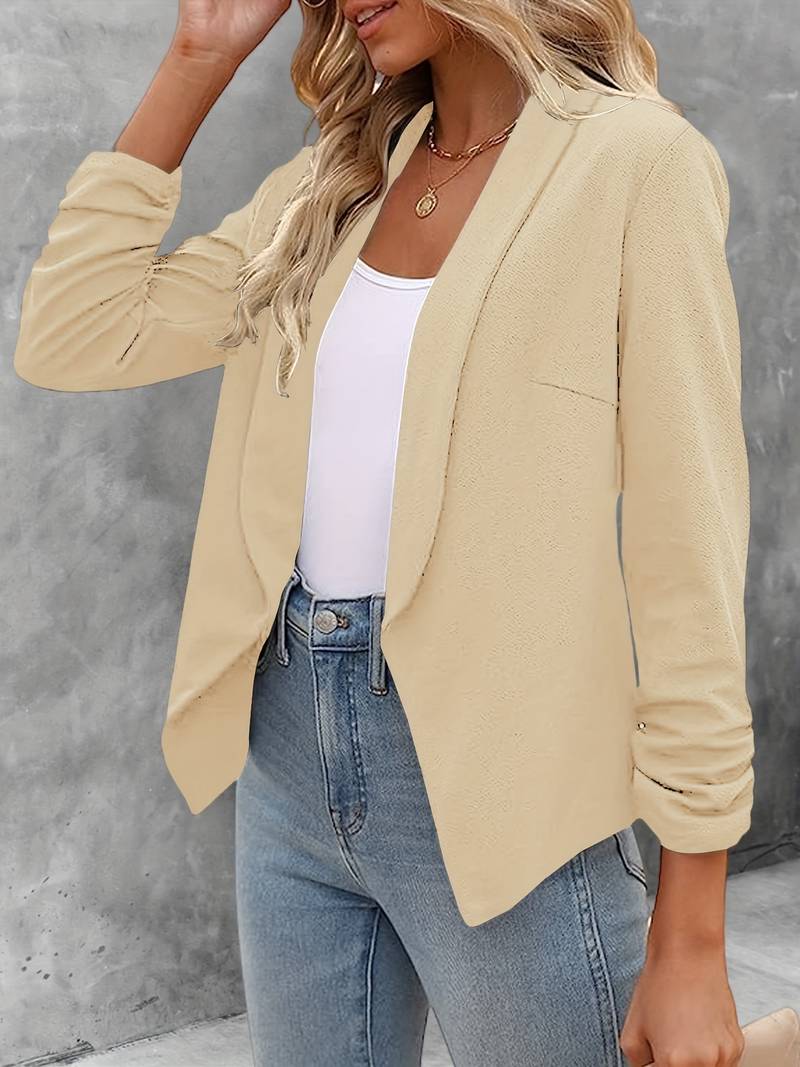 Levoire | Manteau Slim Fit Col Avec Manches Longues Abricot