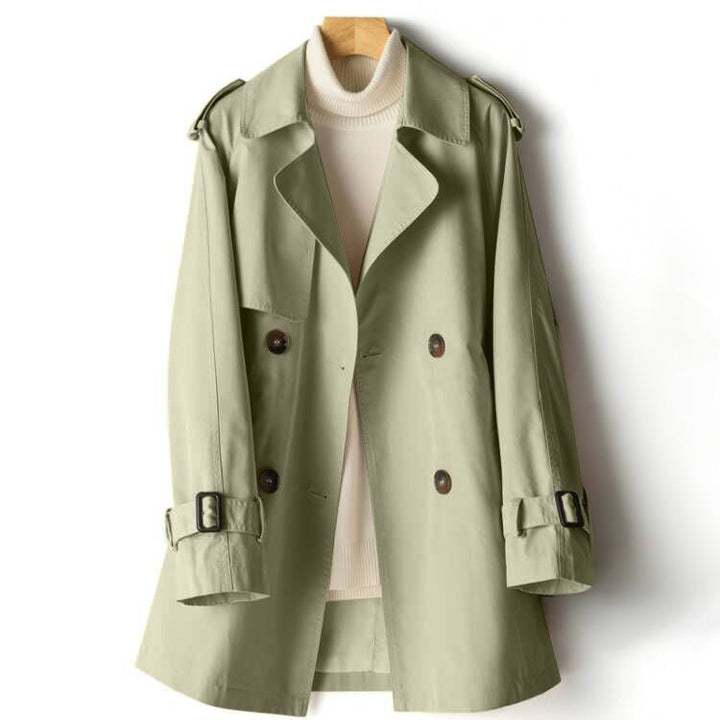 Levoire | Femme Décontracté Trench-Coat Vert