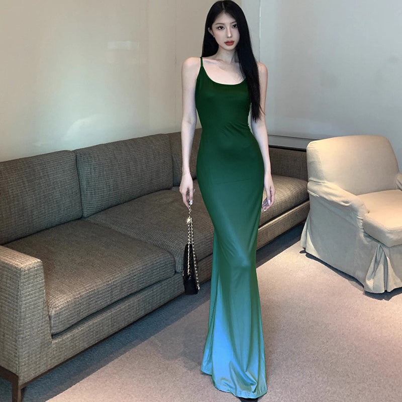 Levoire | Robe Maxi Élégante Avec Coupe Raffinée Vert