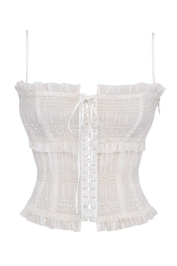 Levoire | Corset À Boutons Avec Des Paillettes