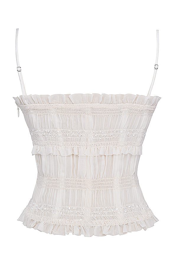 Levoire | Corset À Boutons Avec Des Paillettes