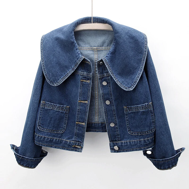 Levoire | Veste En Denim Classique Pour Le Printemps Marine bleu