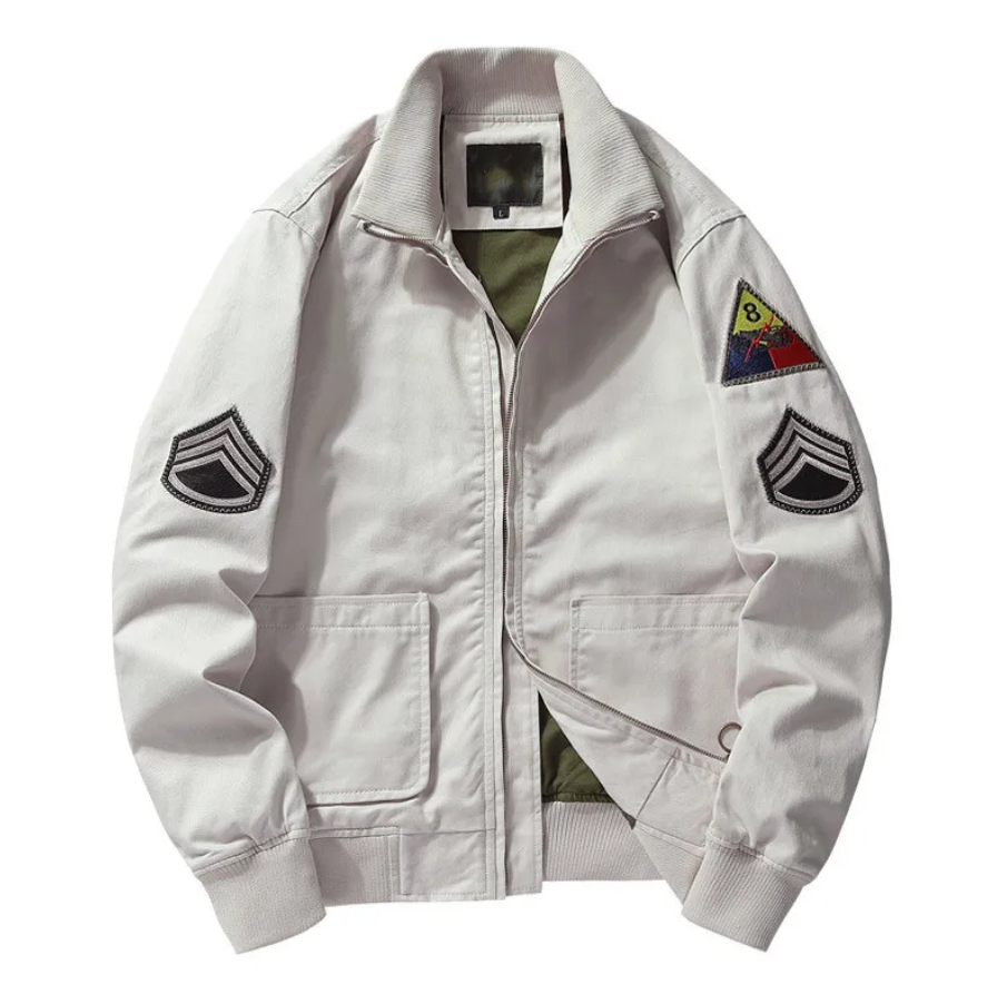 Levoire | Veste aviateur utilitaire Blanc