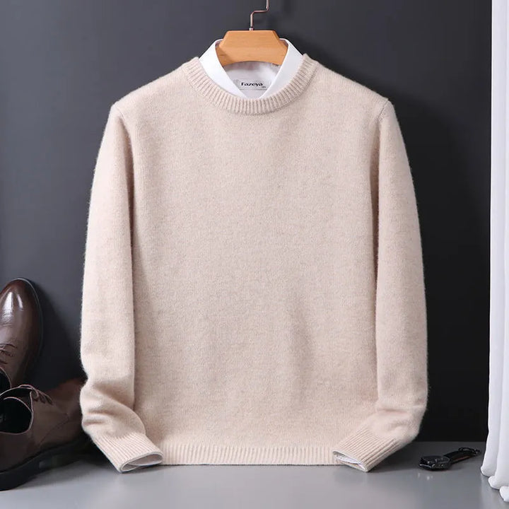 Levoire | Pull Homme En Cachemire Doux Beige