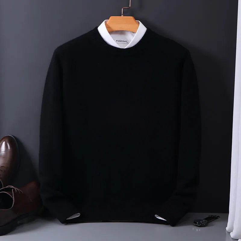 Levoire | Pull Homme En Cachemire Doux Noir