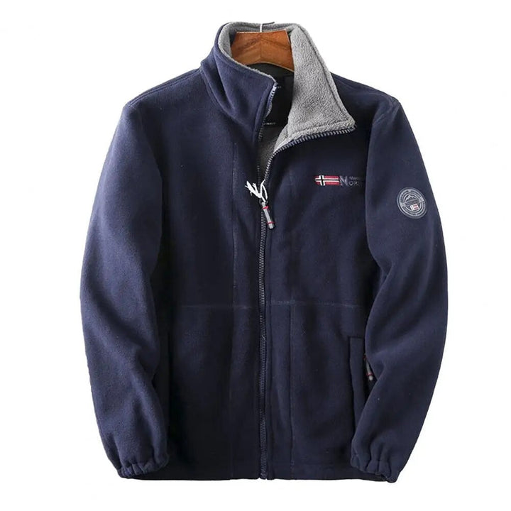 Levoire | Veste En Polaire Chaude Avec Fermeture Éclair Bleu marine