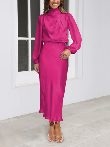 Levoire | Robe En Velours À Manches Longues Pour Femmes