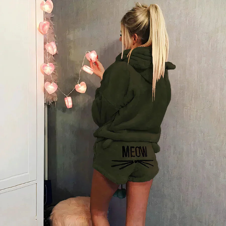 Levoire | Haut De Pyjama Pour Femmes Et Ensemble De Shorts Vert