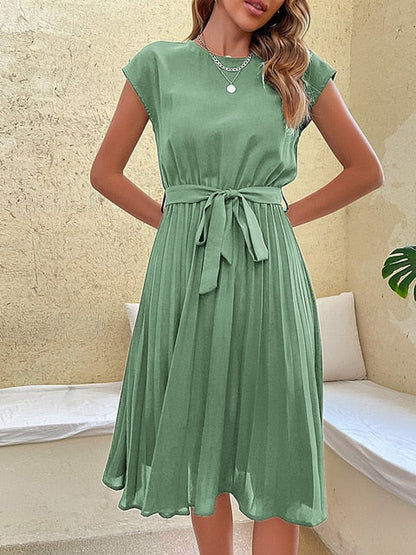 Levoire | Robe Mini Aérée Plissée Pour Femmes Mint vert