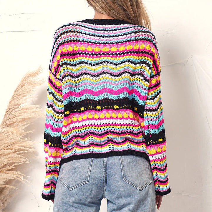 Levoire | En Tricot Rayé Colorées