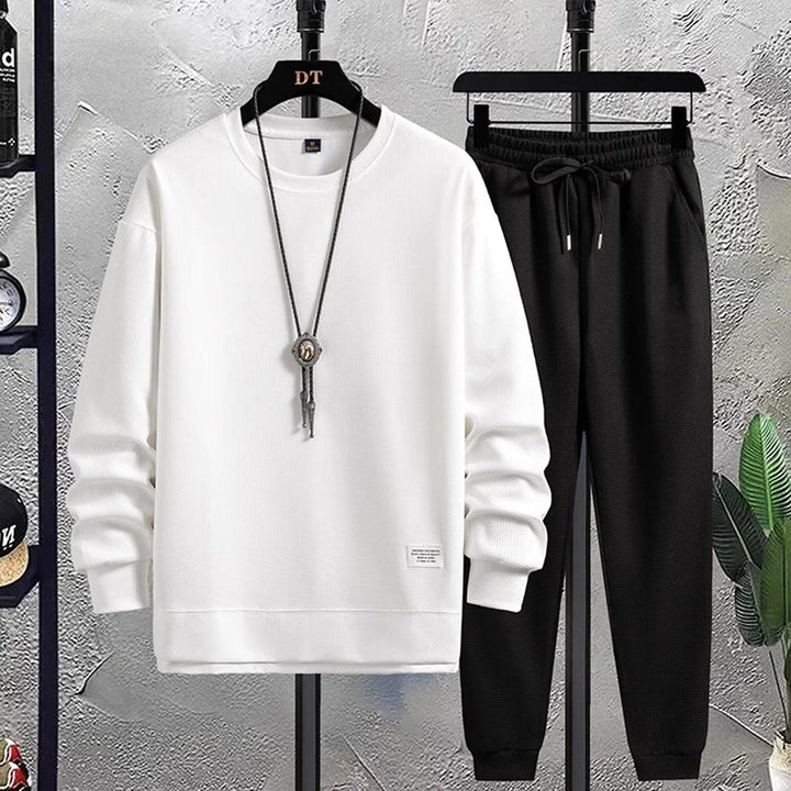 Levoire | Ensemble De College Pour Hommes Dans Un Style À La Mode Blanc-Noir
