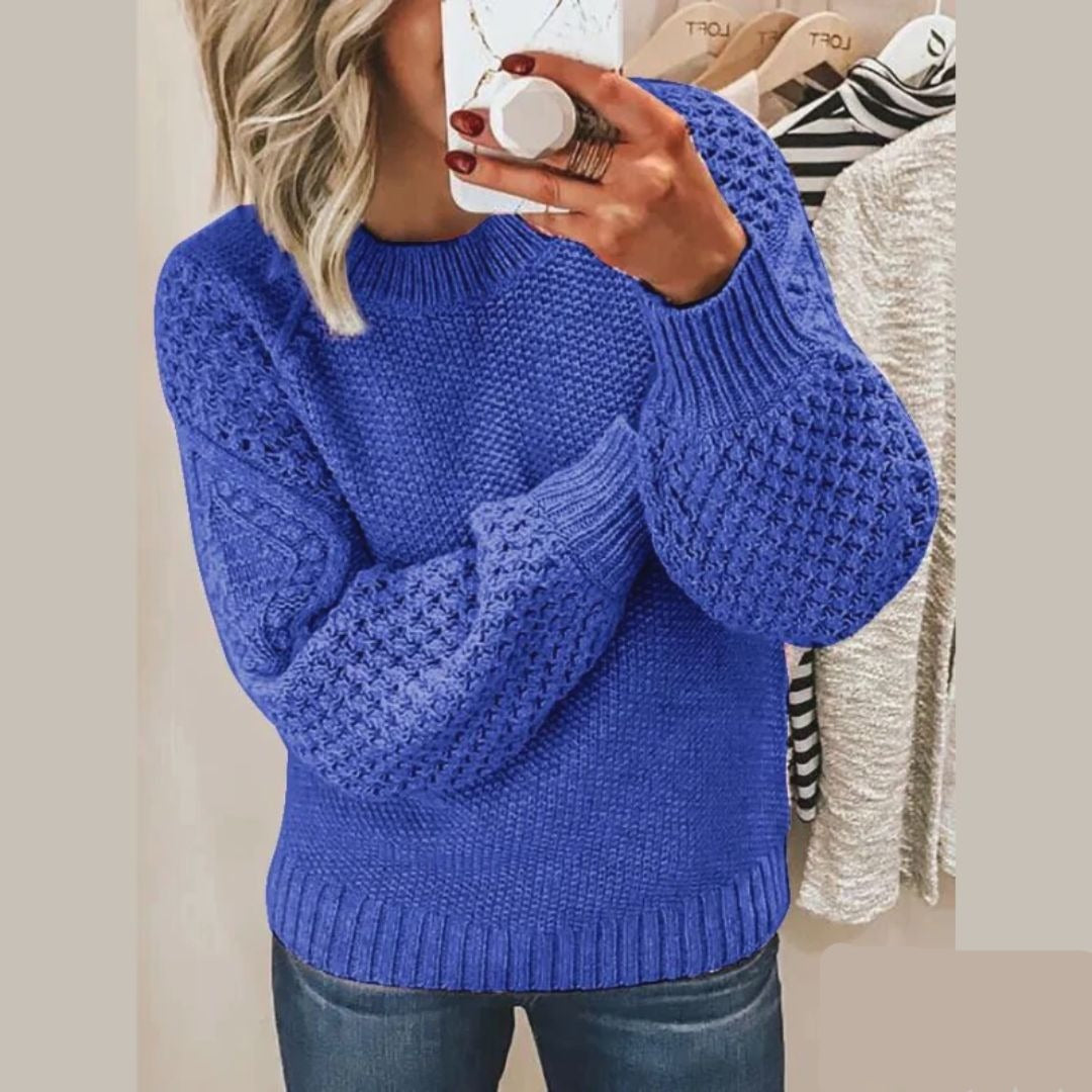 Levoire | Pull D'hiver Pour Femme - Manches Longues Bleue
