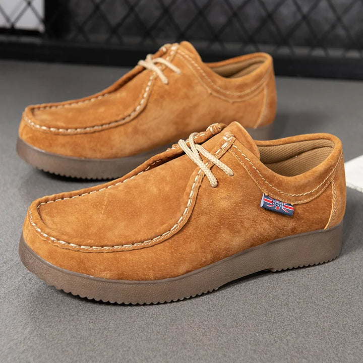 Levoire | Comfortable Wool Shoes With Slip-Resistant Soles For Better Comfort Braun