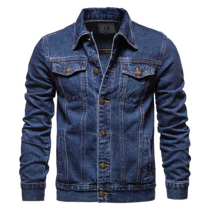 Levoire | Veste En Jean Classique Pour Hommes bleu foncé