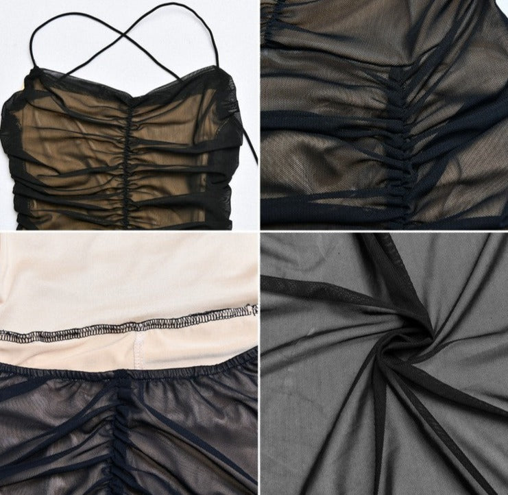Levoire | Robe Maxi À Dos Ouvert En Maille Fente Haute
