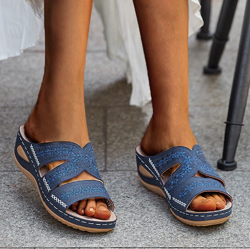 Levoire | Sandales Femmes Avec Motif Floral