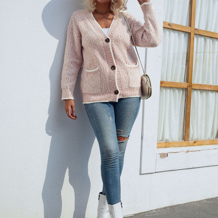 Levoire | Veste Tricot Décontractée Longue Pour Femmes