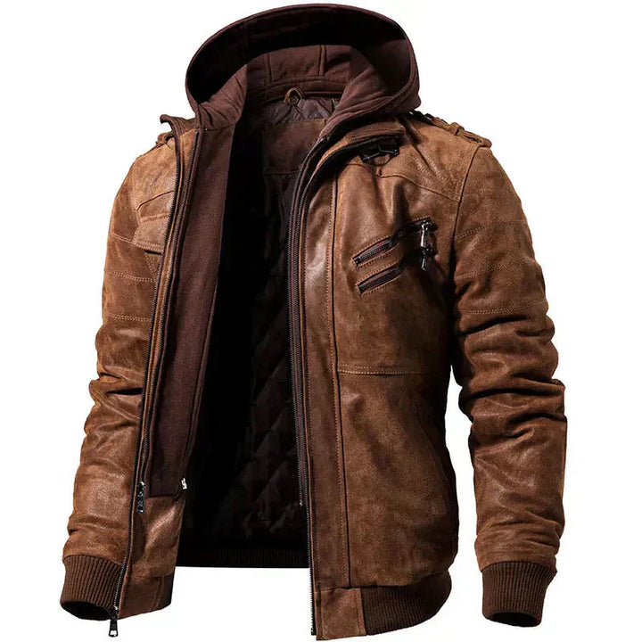 Levoire | Veste Pour Hommes Avec Double Cœur Braun