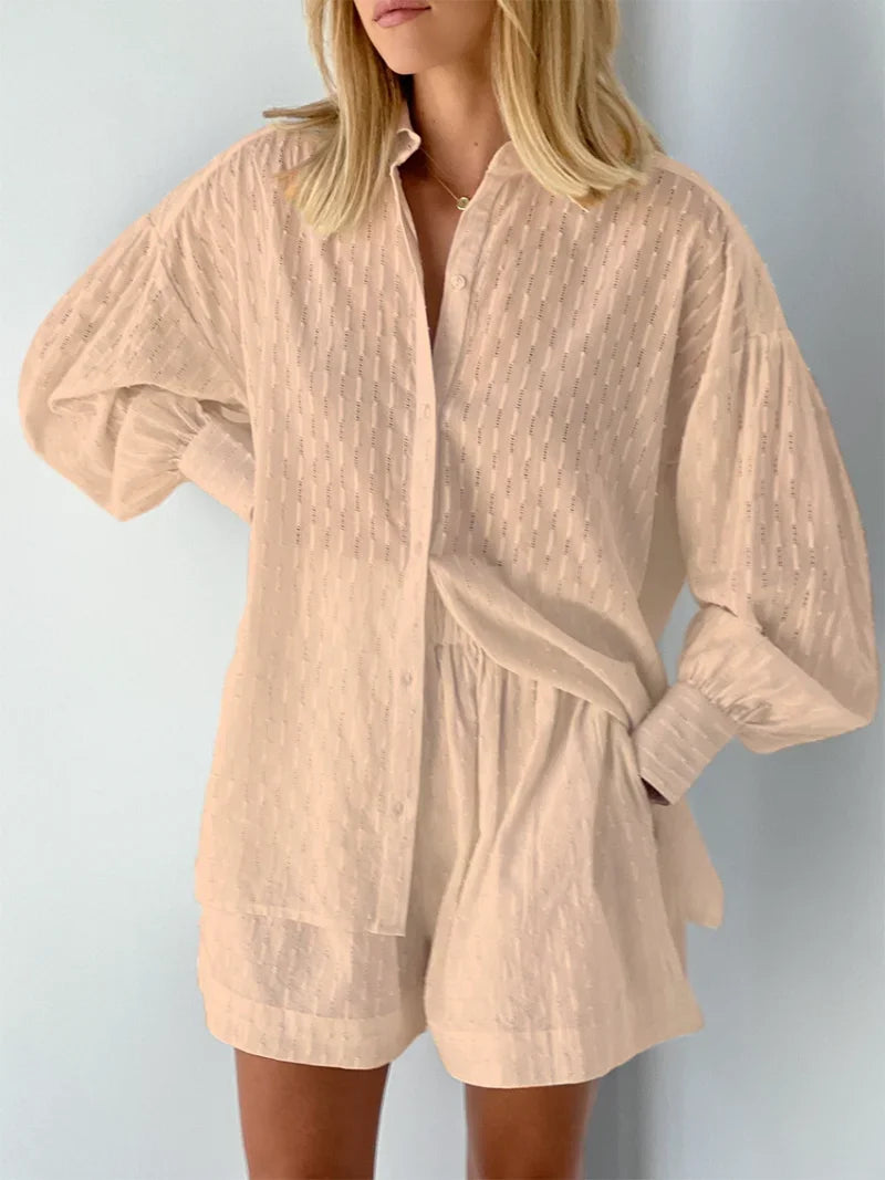 Levoire | Ensemble En Coton Confortable 2 Pièces Khaki