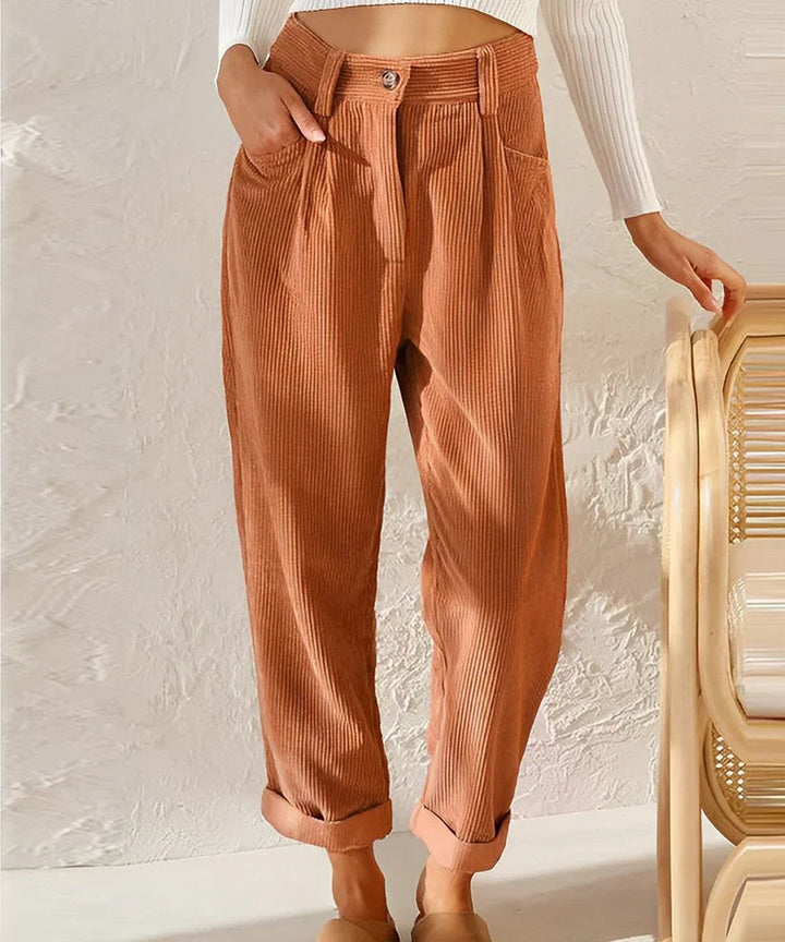 Levoire | Pantalon En Velours À La Mode Abricot