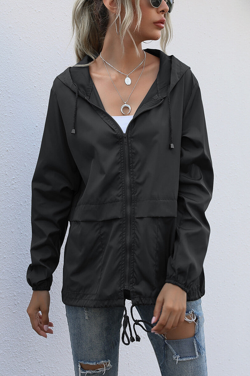 Levoire | Veste De Sport Coupe-Vent Avec Capuche Noir