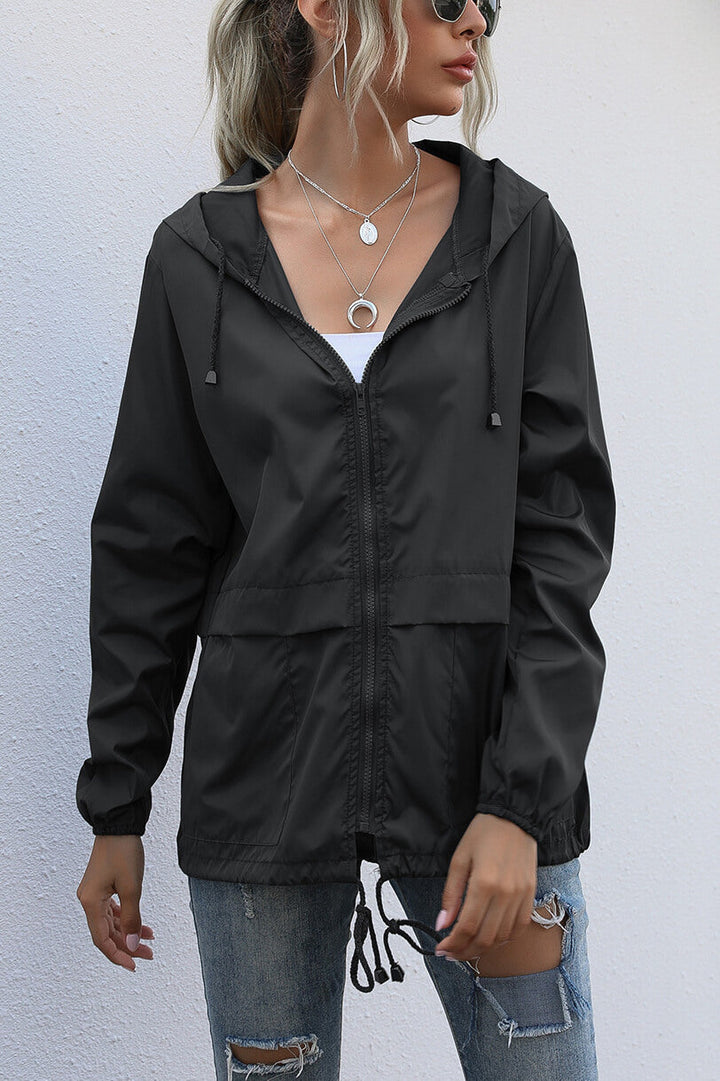 Levoire | Veste De Sport Coupe-Vent Avec Capuche Noir