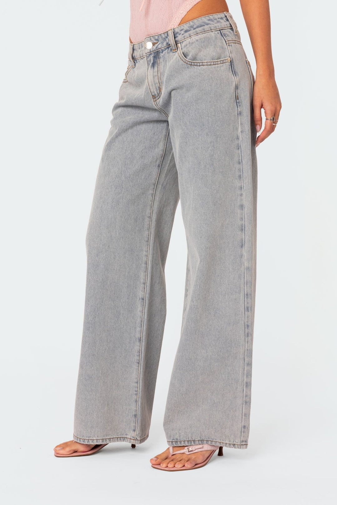 Levoire | Pantalon Large Stretch Pour Femmes À Taille Basse