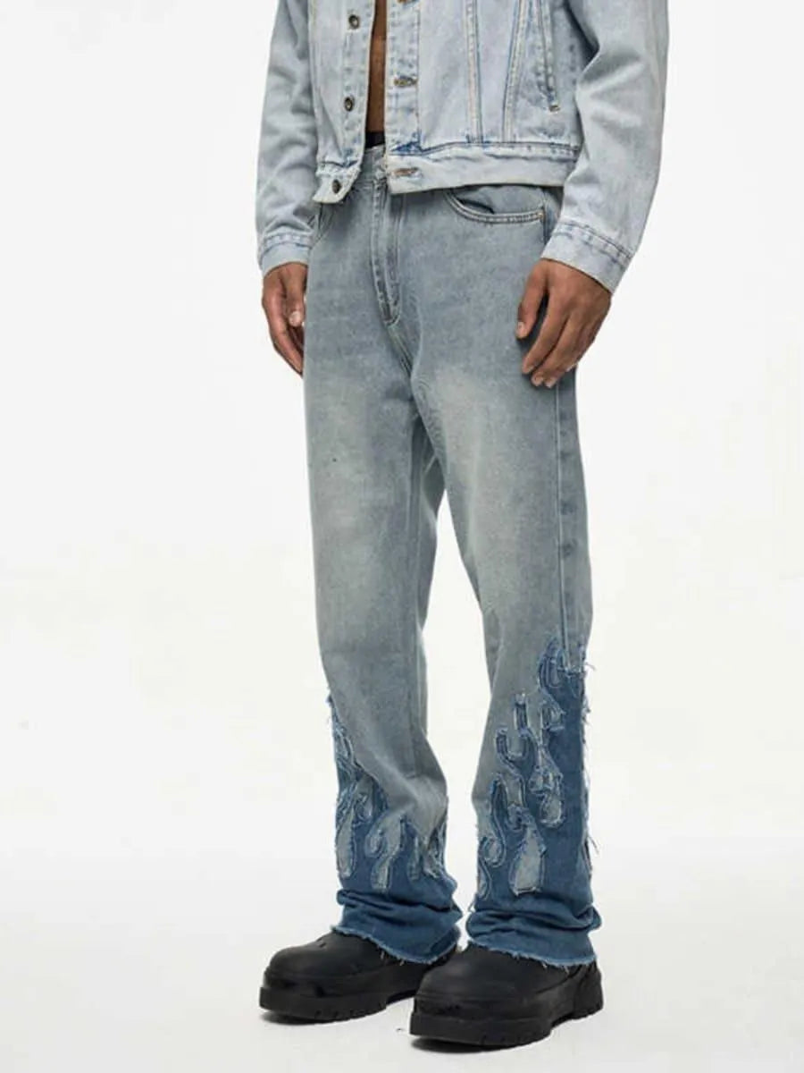 Levoire | Fiamma jeans coupés larges pour hommes