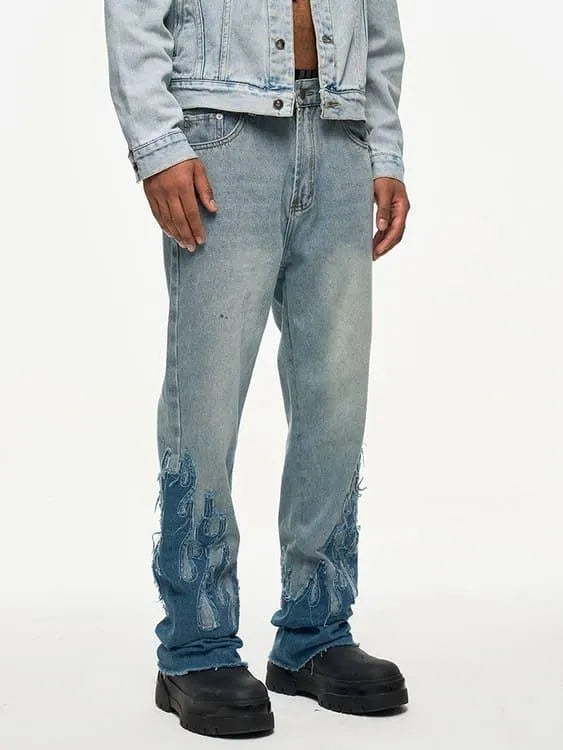 Levoire | Fiamma jeans coupés larges pour hommes