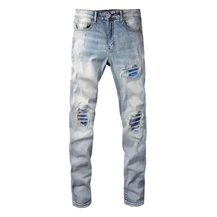 Levoire | Pantalon en denim stretch slim fit pour homme 6646 Élégant