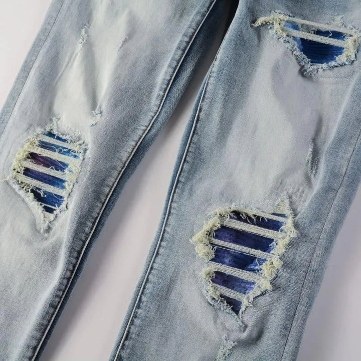 Levoire | Pantalon en denim stretch slim fit pour homme
