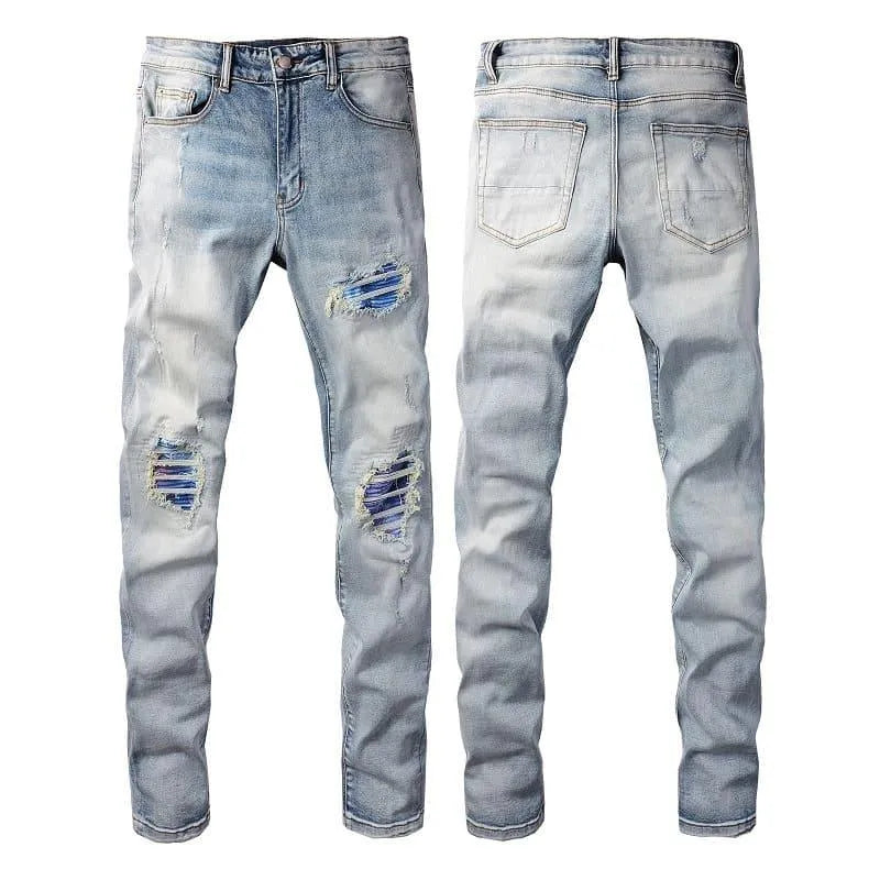 Levoire | Pantalon en denim stretch slim fit pour homme