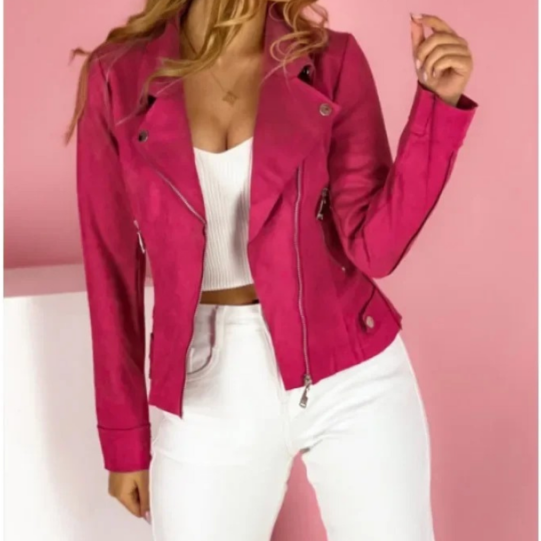 Levoire | Veste À Zip Réversible À Col Long Rosa