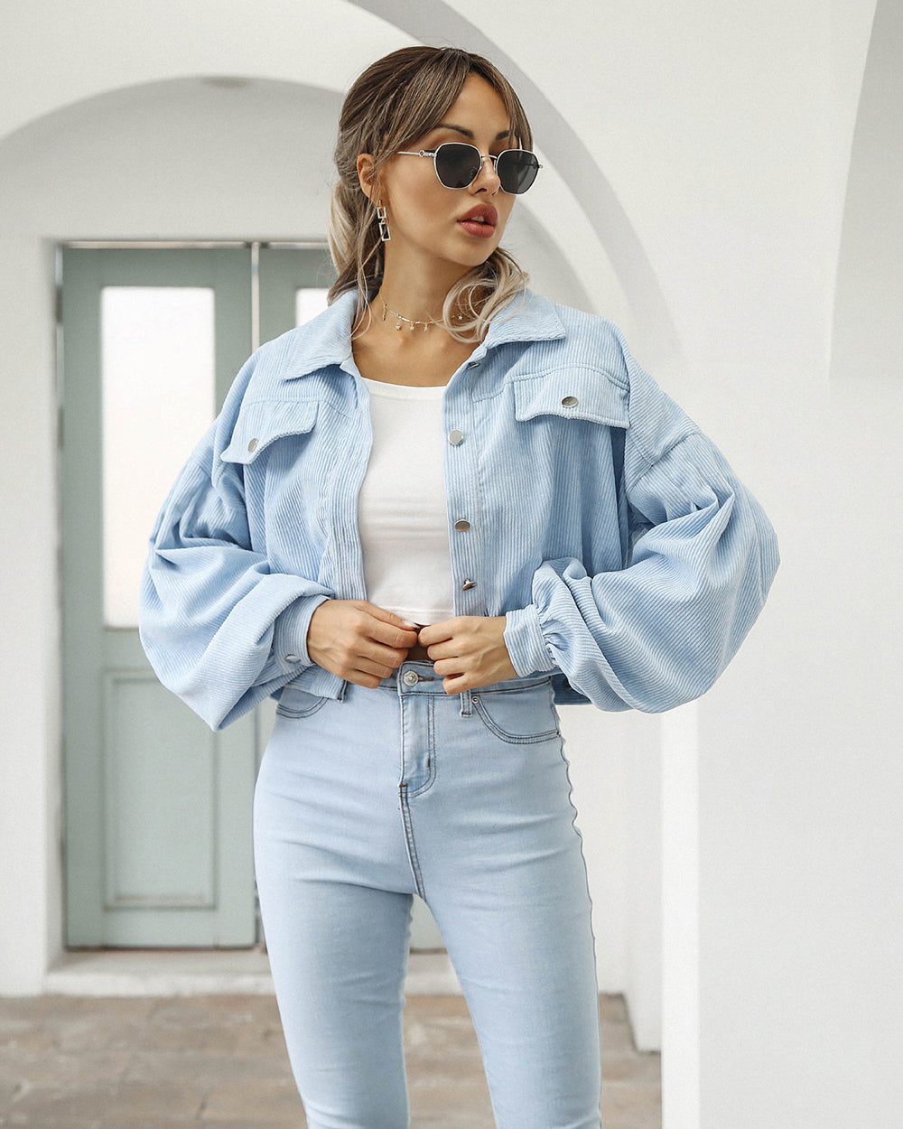 Levoire | Veste d'automne homme Bleu clair