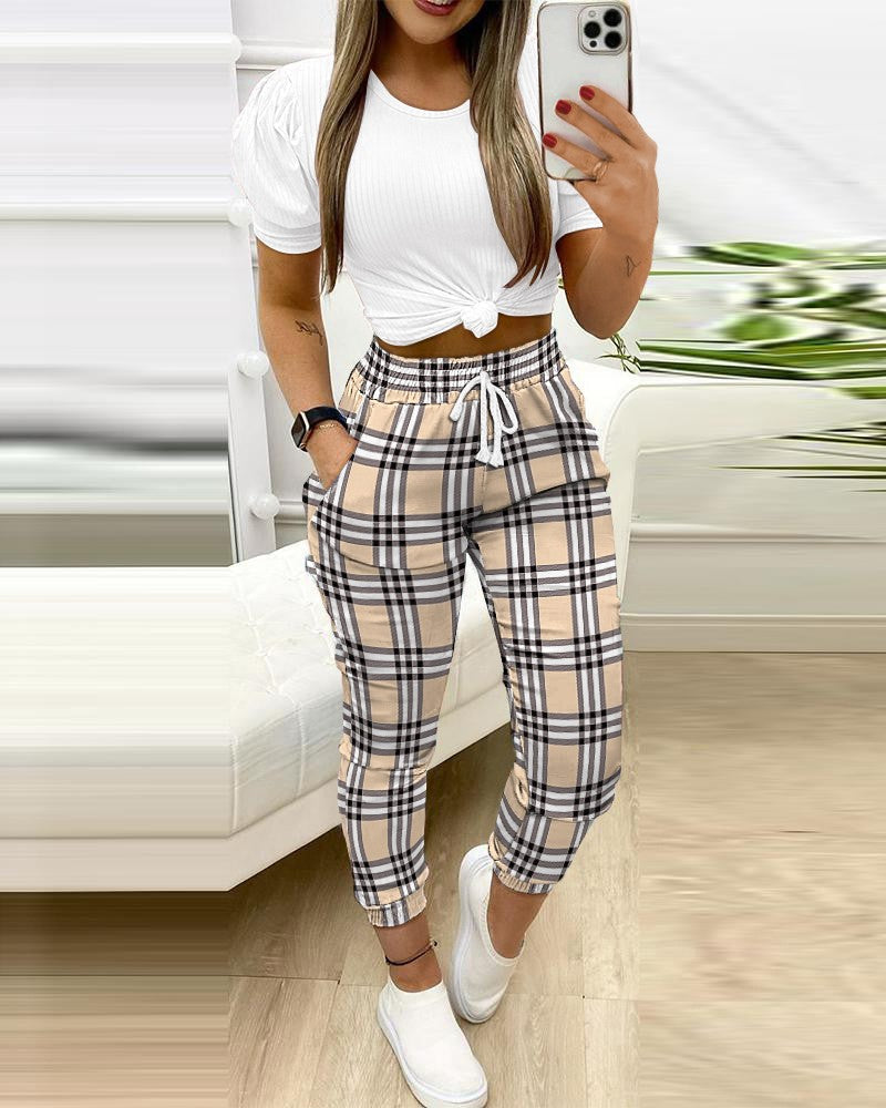 Levoire | Ceinture Élastique Short Pantalon De Jogging Pour Femmes Braun