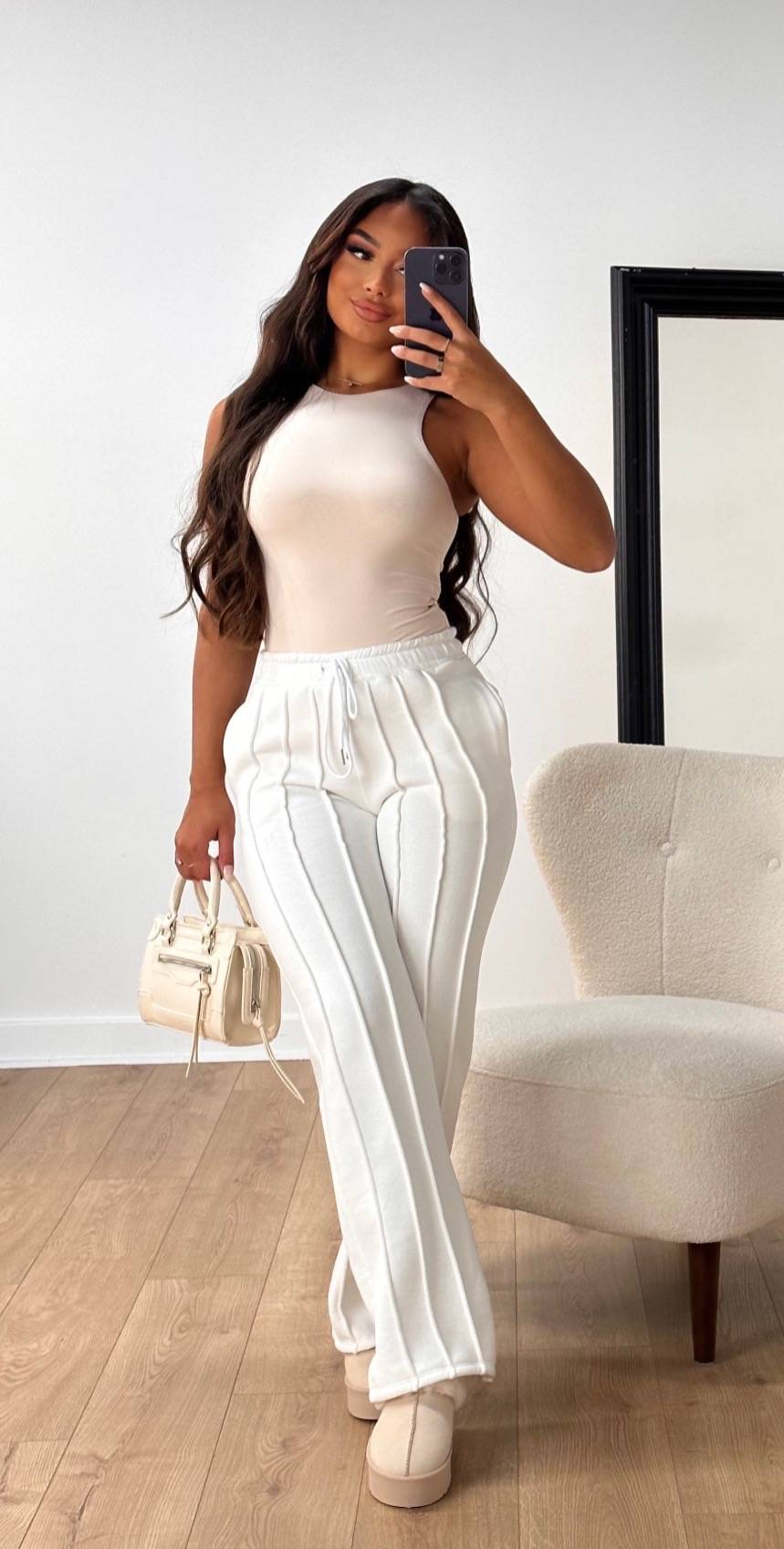 Levoire | Pantalon Femme Droit Avec Cordon Rayé