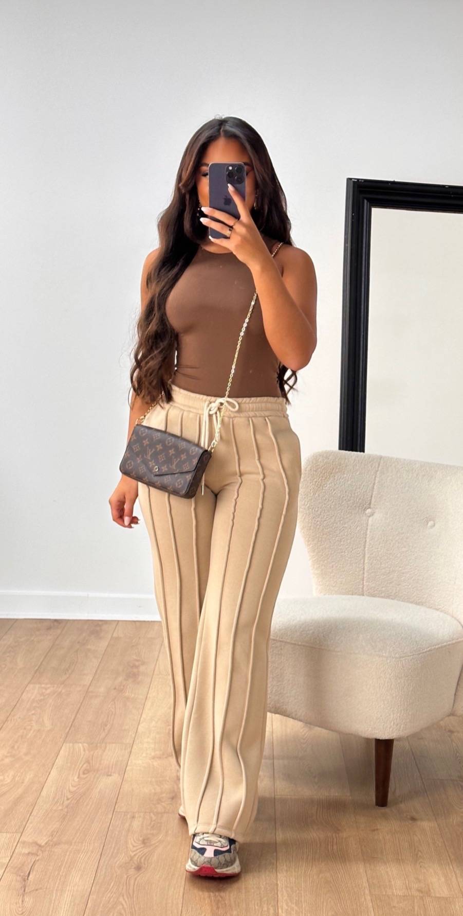 Levoire | Pantalon Femme Droit Avec Cordon Rayé