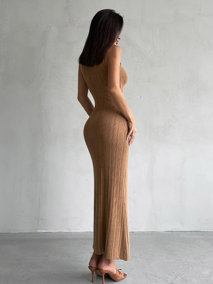 Levoire | Robe Maxi Élégante En Rib Pour Femmes