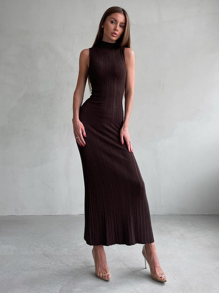 Levoire | Robe Maxi Élégante En Rib Pour Femmes
