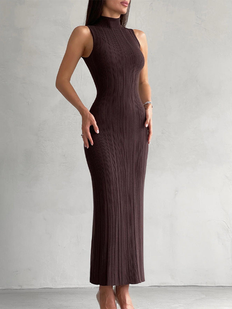 Levoire | Robe Maxi Élégante En Rib Pour Femmes