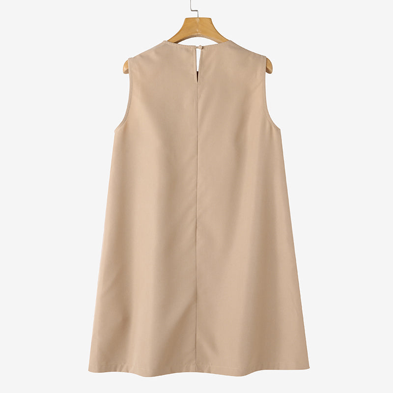 Levoire | Robe Mini Sans Manches Avec Détails En Bouton