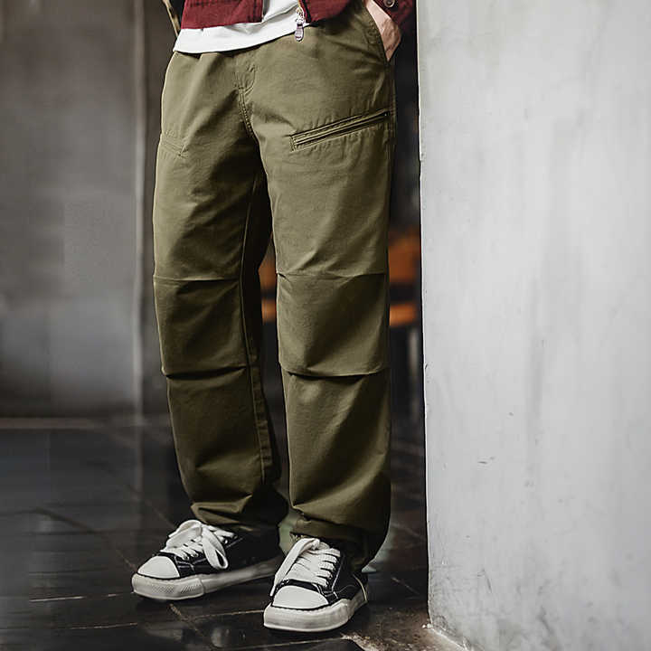 Levoire | Pantalon Cargo Rétro Avec Double Pince Et Cordon De Serrage
