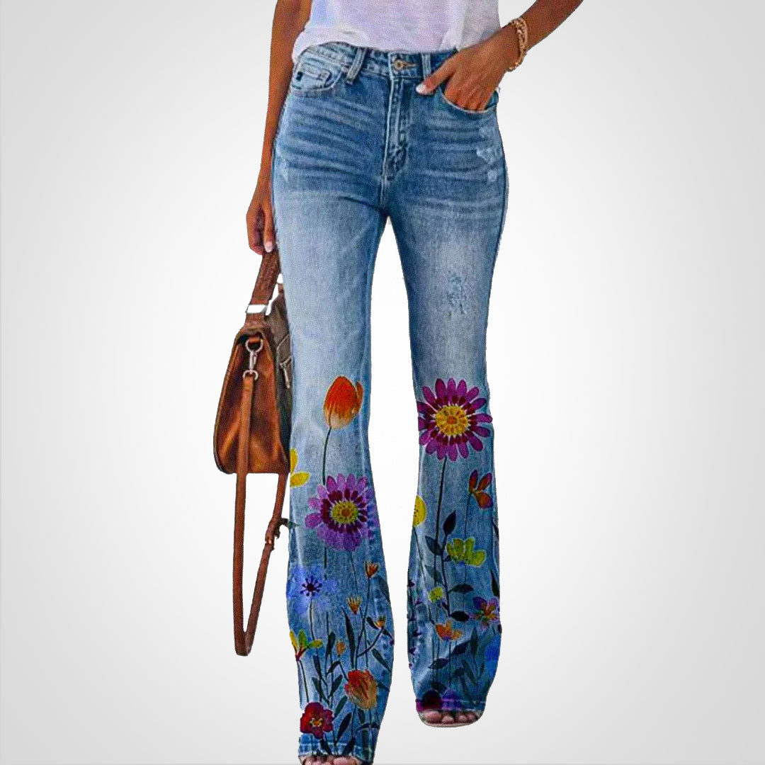 Levoire | Denim Fleur Motif Lila Fleur