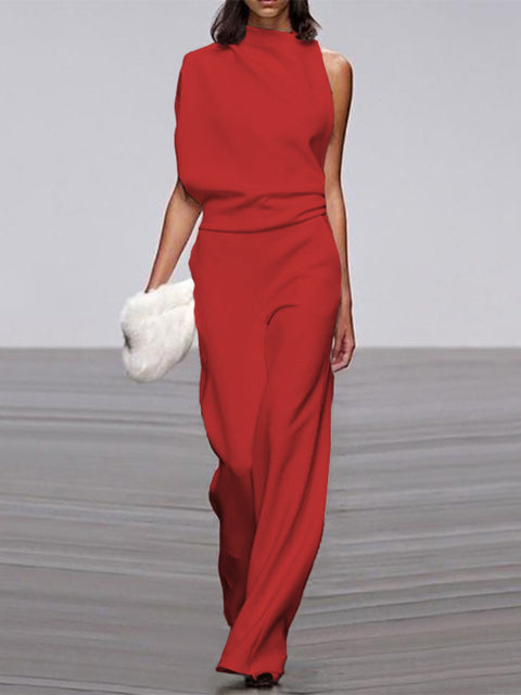 Levoire | Mode Sans Manches Et Encolure Ronde Rot