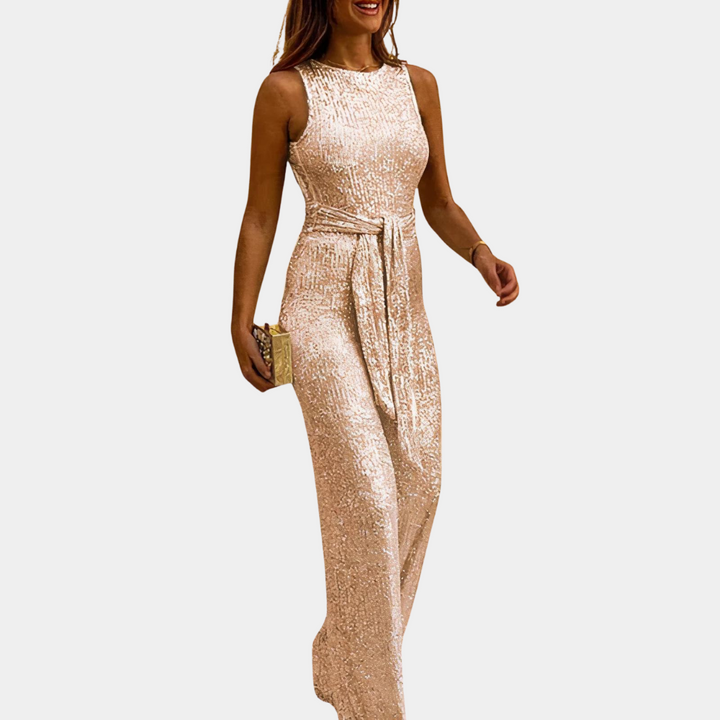 Levoire | Veste Brillante Élégante Champagne Or