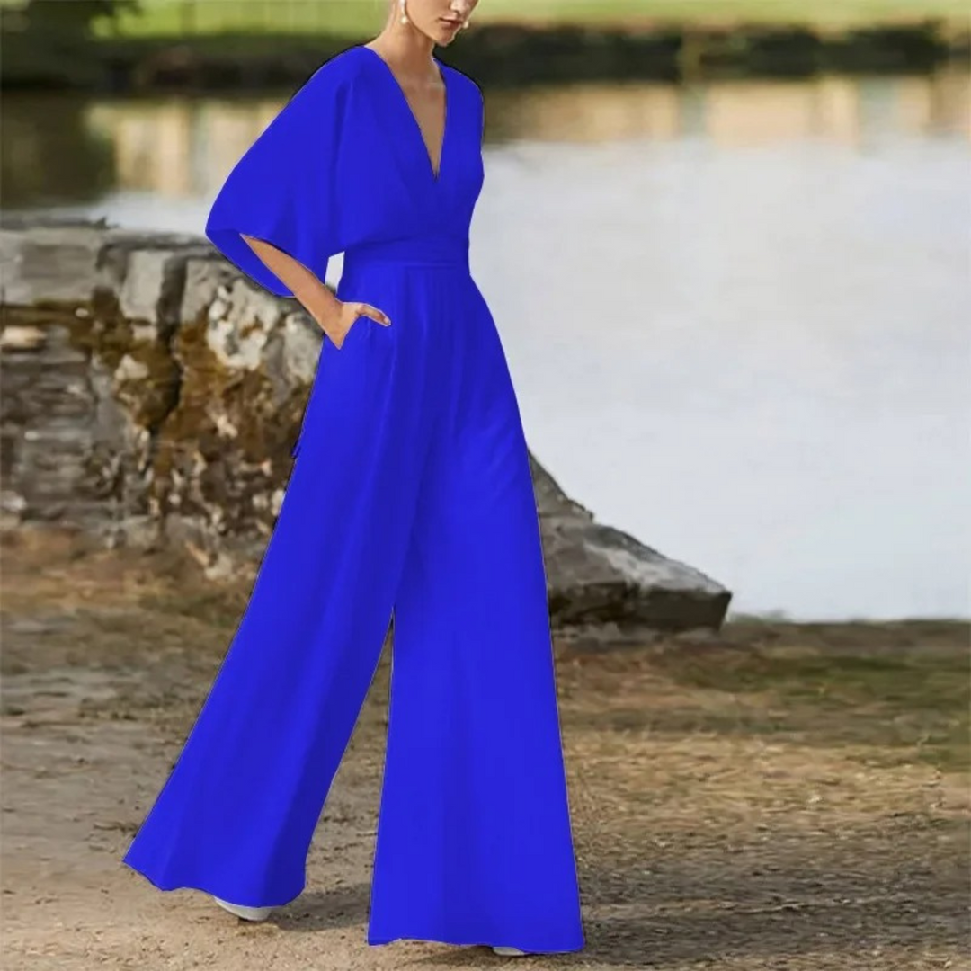 Levoire | Combinaison Avec Décolleté En V Pour Femmes Bleu
